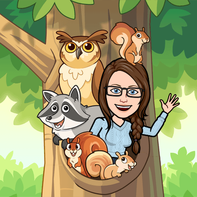 cartoon me in tree with animals